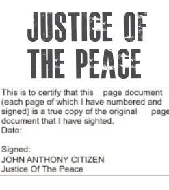 Justice of the Peace Stamps
