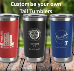 LASER ENGRAVED TALL TUMBLERS