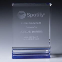Alternative view of Acrylic Blue Pulse Award (2 Sizes)