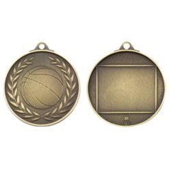 Alternative view of Basketball Wreath – Antique Gold