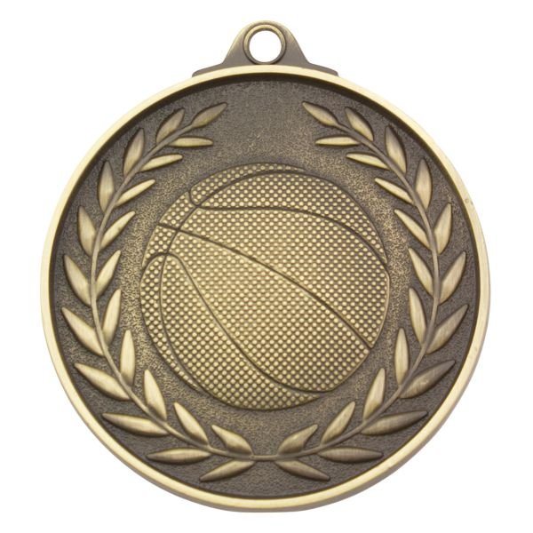 Basketball Wreath – Antique Gold