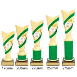 Alternative view of Curve Cup - Gold/Green (5 Sizes)