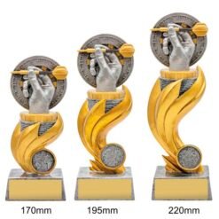 Alternative view of Darts Flame Trophy (3 Sizes)