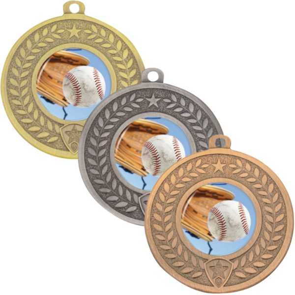 Distinction Baseball Medal Gold