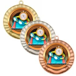 Eco Scroll Swim Medal with Coloured Centre