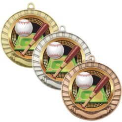 Eco Scroll Baseball Medal