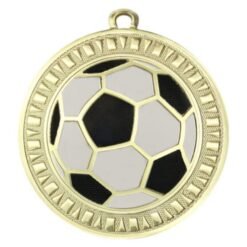 Football Spark Medal Shiny Gold