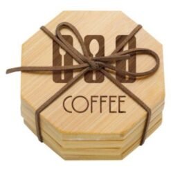 Hexagonal Set of Bamboo Coasters (4)