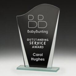 Alternative view of Vesper Black Glass  Award ( 2 Sizes)