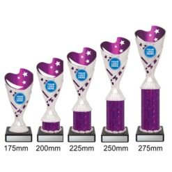Alternative view of Arcade Cup - Silver/Purple (5 Sizes)