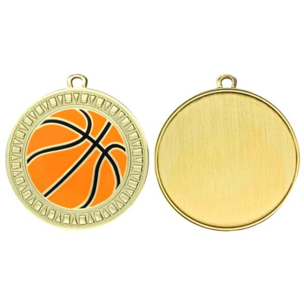 Basketball Spark Medal Shiny Gold - Image 5
