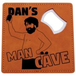 Alternative view of Rawhide Coaster with Bottle Opener