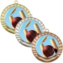 Eco Scroll Cricket Theme Medal