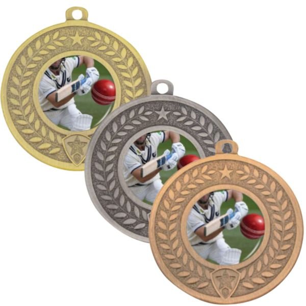 Distinction Cricket Batting Medal