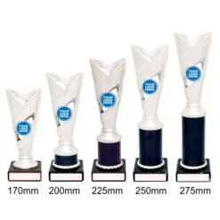 Alternative view of Curve Cup - Silver/Black (5 Sizes)