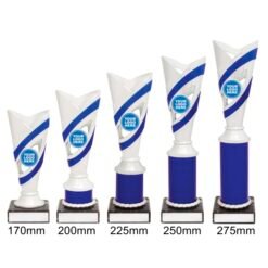 Alternative view of Curve Cup - Silver/Blue (5 Sizes)