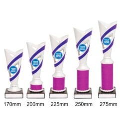 Alternative view of Curve Cup - Silver/Purple (5 Sizes)