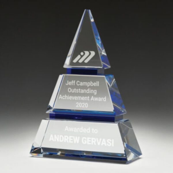 Phoenix Crystal Blue Pyramid Award - Image 2