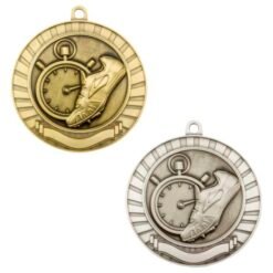 Eco Scroll Athletics Medal with Metal Centre