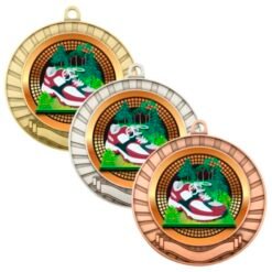 Eco Scroll Cross Country Medal with Coloured Centre