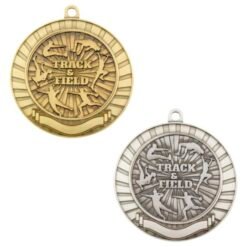 Eco Scroll Track & Field Medal with Metal Centre