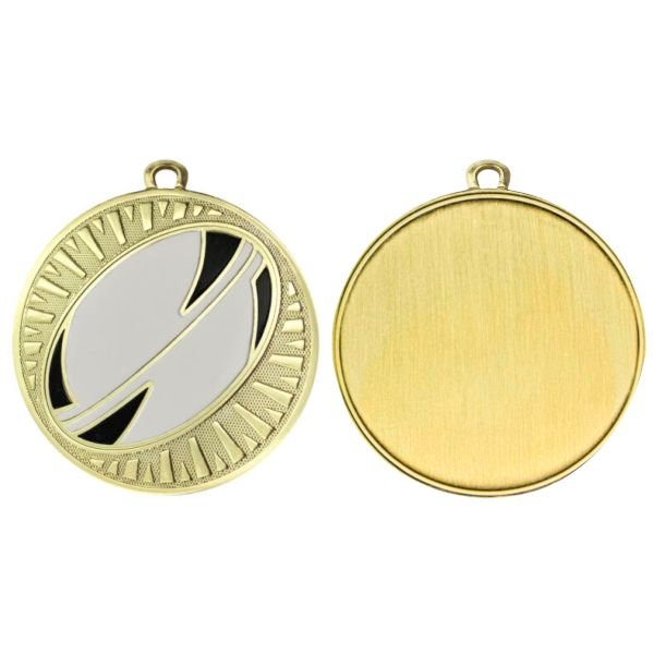Rugby Spark Medal Shiny Gold - Image 5
