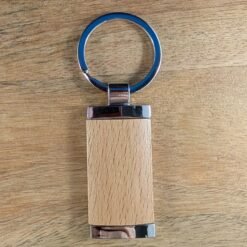 Keychain Timber with Metal Trim
